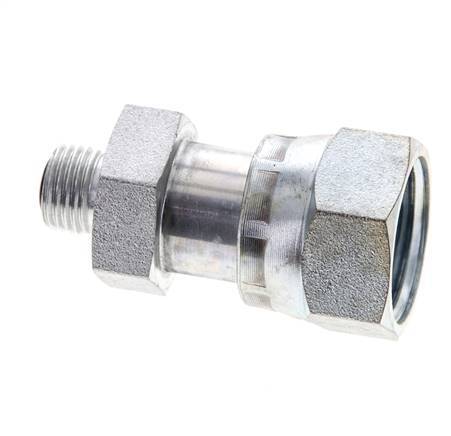 UNS 1''-14 x UNF 9/16''-18 M/F Verzinkter Stahl Reduzieradapter ORFS 400 Bar - Hydraulisch