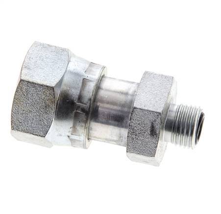 UNS 1''-14 x UNF 9/16''-18 M/F Verzinkter Stahl Reduzieradapter ORFS 400 Bar - Hydraulisch