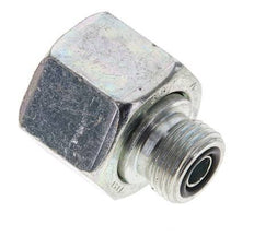 UNS 1''-14 x UN 11/16''-16 M/F Verzinkter Stahl Reduzieradapter ORFS 400 Bar - Hydraulisch