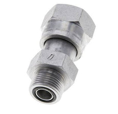 UNS 1''-14 x UN 13/16''-16 F/M Zinc plated Steel Reducing Adapter ORFS 400 Bar - Hydraulic