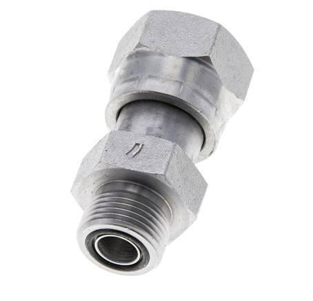 UNS 1''-14 x UN 13/16''-16 M/F Verzinkter Stahl Reduzieradapter ORFS 400 Bar - Hydraulisch