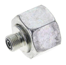 UN 1-3/16''-12 x UNF 9/16''-18 F/M Zinc plated Steel Reducing Adapter ORFS 400 Bar - Hydraulic