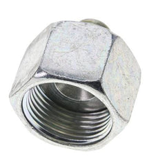 UN 1-3/16''-12 x UNF 9/16''-18 F/M Zinc plated Steel Reducing Adapter ORFS 400 Bar - Hydraulic