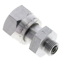 UN 1-3/16''-12 x UN 11/16''-16 M/F Verzinktes Stahl Reduzierstück ORFS 400 Bar - Hydraulisch