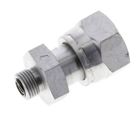 UN 1-3/16''-12 x UN 11/16''-16 M/F Verzinktes Stahl Reduzierstück ORFS 400 Bar - Hydraulisch