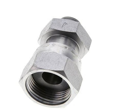 UN 1-3/16''-12 x UN 11/16''-16 M/F Verzinktes Stahl Reduzierstück ORFS 400 Bar - Hydraulisch