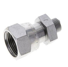 UN 1-3/16''-12 x UN 11/16''-16 M/F Verzinktes Stahl Reduzierstück ORFS 400 Bar - Hydraulisch