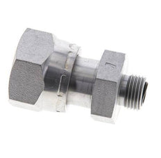 UN 1-3/16''-12 x UN 11/16''-16 M/F Verzinktes Stahl Reduzierstück ORFS 400 Bar - Hydraulisch
