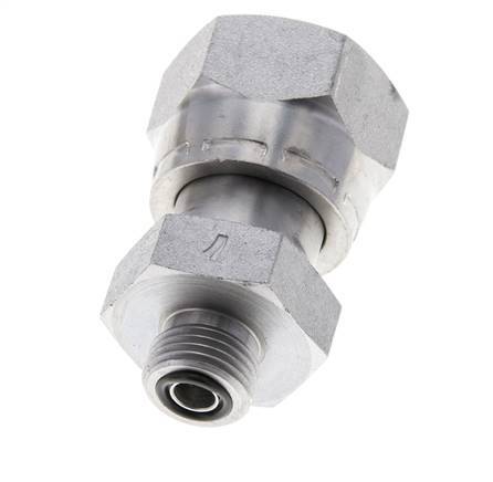 UN 1-3/16''-12 x UN 11/16''-16 M/F Verzinktes Stahl Reduzierstück ORFS 400 Bar - Hydraulisch