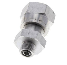 UN 1-3/16''-12 x UN 11/16''-16 M/F Verzinktes Stahl Reduzierstück ORFS 400 Bar - Hydraulisch
