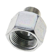 UN 1-3/16''-12 x UN 13/16''-16 M/F Verzinktes Stahl Reduzierstück ORFS 400 Bar - Hydraulisch