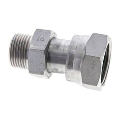 UN 1-3/16''-12 x UNS 1''-14 F/M Zinc plated Steel Reducing Adapter ORFS 400 Bar - Hydraulic