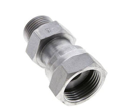 UN 1-3/16''-12 x UNS 1''-14 M/F Verzinkter Stahl Reduzieradapter ORFS 400 Bar - Hydraulisch