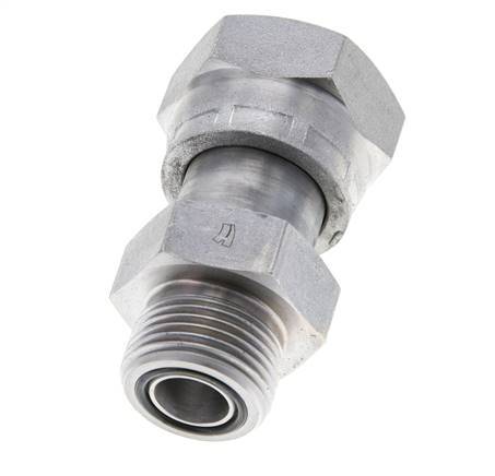 UN 1-3/16''-12 x UNS 1''-14 M/F Verzinkter Stahl Reduzieradapter ORFS 400 Bar - Hydraulisch