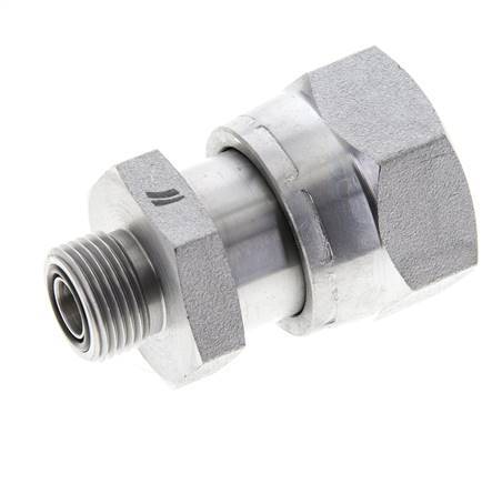 UN 1-7/16''-12 x UN 13/16''-16 M/F Verzinkter Stahl Reduzieradapter ORFS 400 Bar - Hydraulisch