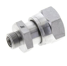 UN 1-7/16''-12 x UN 13/16''-16 M/F Verzinkter Stahl Reduzieradapter ORFS 400 Bar - Hydraulisch