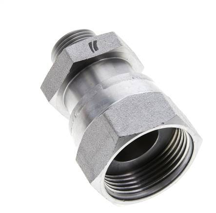 UN 1-7/16''-12 x UN 13/16''-16 M/F Verzinkter Stahl Reduzieradapter ORFS 400 Bar - Hydraulisch