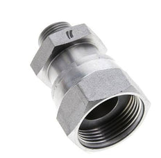 UN 1-7/16''-12 x UN 13/16''-16 M/F Verzinkter Stahl Reduzieradapter ORFS 400 Bar - Hydraulisch