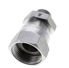 UN 1-7/16''-12 x UN 13/16''-16 M/F Verzinkter Stahl Reduzieradapter ORFS 400 Bar - Hydraulisch