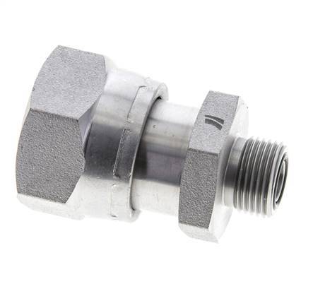 UN 1-7/16''-12 x UN 13/16''-16 M/F Verzinkter Stahl Reduzieradapter ORFS 400 Bar - Hydraulisch