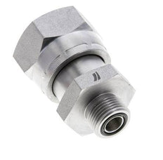 UN 1-7/16''-12 x UN 13/16''-16 F/M Zinc plated Steel Reducing Adapter ORFS 400 Bar - Hydraulic