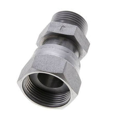 UN 1-7/16''-12 x UN 1-3/16''-12 M/F Verzinkter Stahl Reduzieradapter ORFS 400 Bar - Hydraulisch