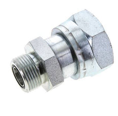 UN 1-11/16''-12 x UN 1-3/16''-12 M/F Verzinktes Stahl Reduzierstück ORFS 250 Bar - Hydraulisch