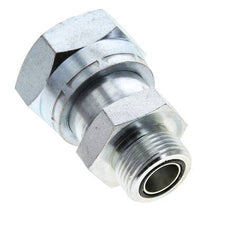 UN 1-11/16''-12 x UN 1-3/16''-12 M/F Verzinktes Stahl Reduzierstück ORFS 250 Bar - Hydraulisch