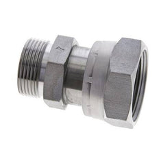 UN 1-11/16''-12 x UN 1-7/16''-12 M/F Verzinktes Stahl Reduzierstück ORFS 250 Bar - Hydraulisch