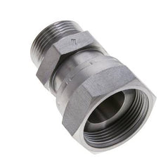 UN 1-11/16''-12 x UN 1-7/16''-12 M/F Verzinktes Stahl Reduzierstück ORFS 250 Bar - Hydraulisch