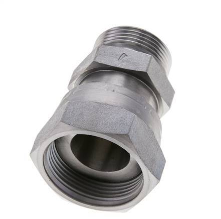UN 1-11/16''-12 x UN 1-7/16''-12 M/F Verzinktes Stahl Reduzierstück ORFS 250 Bar - Hydraulisch