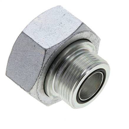 UN 2''-12 x UN 1-7/16''-12 M/F Verzinkter Stahl Reduzieradapter ORFS 250 Bar - Hydraulisch