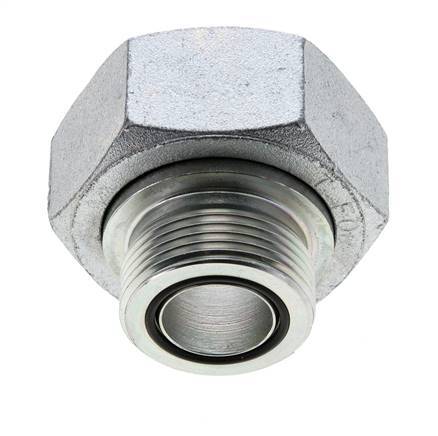 UN 2''-12 x UN 1-7/16''-12 M/F Verzinkter Stahl Reduzieradapter ORFS 250 Bar - Hydraulisch