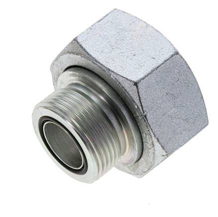 UN 2''-12 x UN 1-7/16''-12 M/F Verzinkter Stahl Reduzieradapter ORFS 250 Bar - Hydraulisch