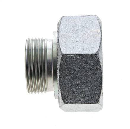 UN 2''-12 x UN 1-7/16''-12 M/F Verzinkter Stahl Reduzieradapter ORFS 250 Bar - Hydraulisch