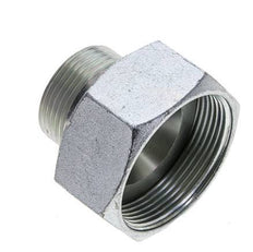 UN 2''-12 x UN 1-7/16''-12 M/F Verzinkter Stahl Reduzieradapter ORFS 250 Bar - Hydraulisch