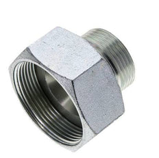 UN 2''-12 x UN 1-7/16''-12 M/F Verzinkter Stahl Reduzieradapter ORFS 250 Bar - Hydraulisch