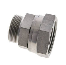 UN 2''-12 x UN 1-11/16''-12 M/F Verzinktes Stahl Reduzierstück ORFS 250 Bar - Hydraulisch