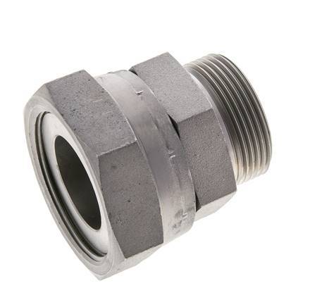 UN 2''-12 x UN 1-11/16''-12 M/F Verzinktes Stahl Reduzierstück ORFS 250 Bar - Hydraulisch