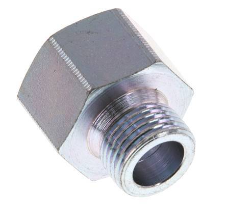 M18 x M22 M/F Verzinkter Stahl Reduzieradapter 40 Bar - Hydraulisch