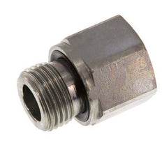 G 1/2'' x G 3/8'' M/F Zinc plated Steel Reducing Adapter 630 Bar - Hydraulic [2 Pieces]