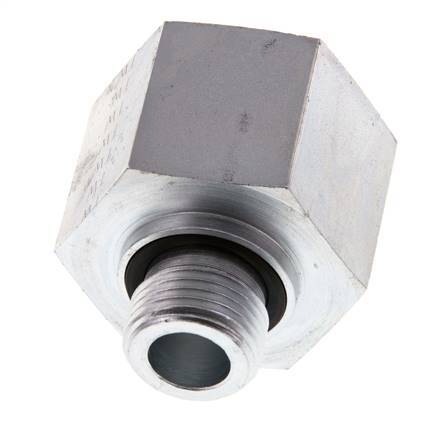 G 1/2'' x G 1'' M/F Verzinkter Stahl Reduzieradapter 400 Bar - Hydraulisch