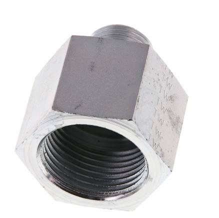 G 1/2'' x G 1'' M/F Verzinkter Stahl Reduzieradapter 400 Bar - Hydraulisch