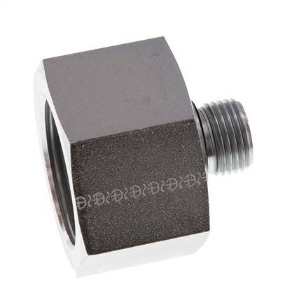 G 1/2'' x G 1 1/4'' M/F Verzinkter Stahl Reduzieradapter 400 Bar - Hydraulisch