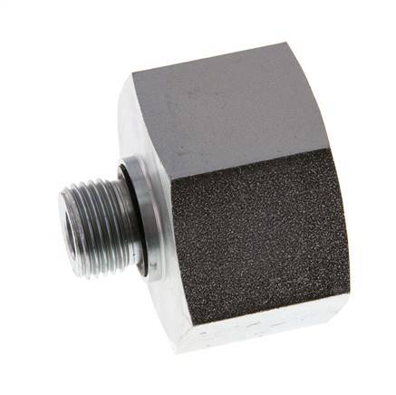 G 1/2'' x G 1 1/4'' M/F Verzinkter Stahl Reduzieradapter 400 Bar - Hydraulisch