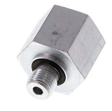 G 1/4'' x G 1/2'' M/F Verzinkter Stahl Reduzieradapter 630 bar - Hydraulik [2 Stück]