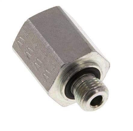 G 1/8'' x G 1/4'' M/F Verzinkter Stahl Reduzieradapter 630 bar - Hydraulik [2 Stück]