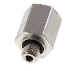 G 1/8'' x G 1/4'' M/F Zinc plated Steel Reducing Adapter 630 Bar - Hydraulic [2 Pieces]
