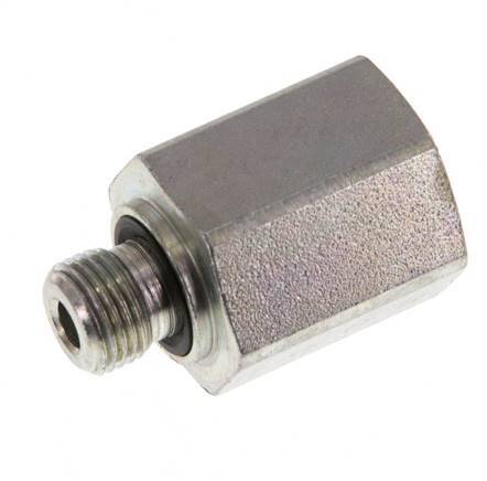 G 1/8'' x G 1/4'' M/F Verzinkter Stahl Reduzieradapter 630 bar - Hydraulik [2 Stück]