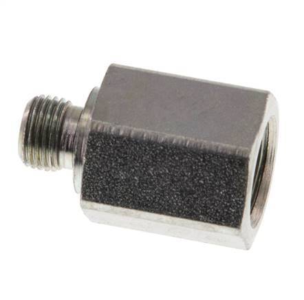 G 1/8'' x G 1/4'' M/F Verzinkter Stahl Reduzieradapter 630 bar - Hydraulik [2 Stück]